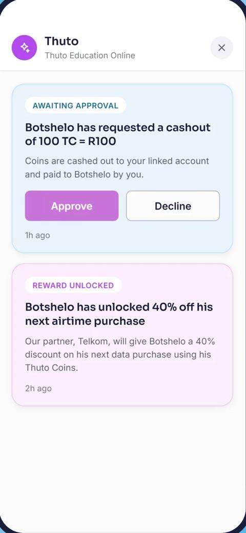 Withdrawal approval