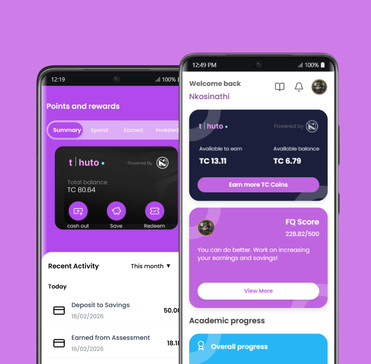 Step 2: Earn Thuto Coins (TC)
